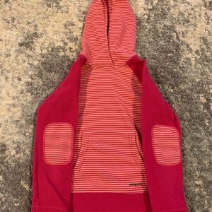 Pink Striped Patagonia Hoodie